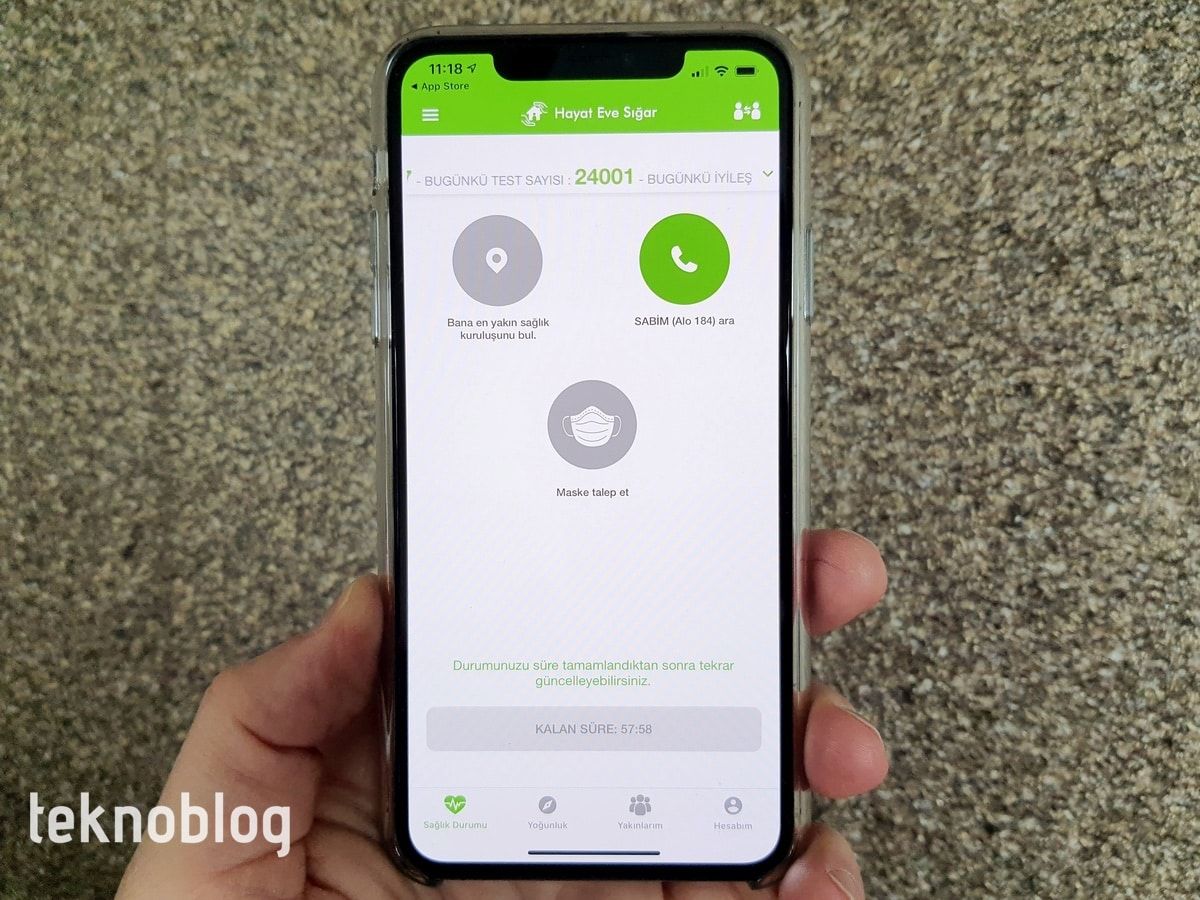 hayat eve sığar maske kodu talep