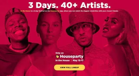 Houseparty’de çevrimiçi festival başlıyor