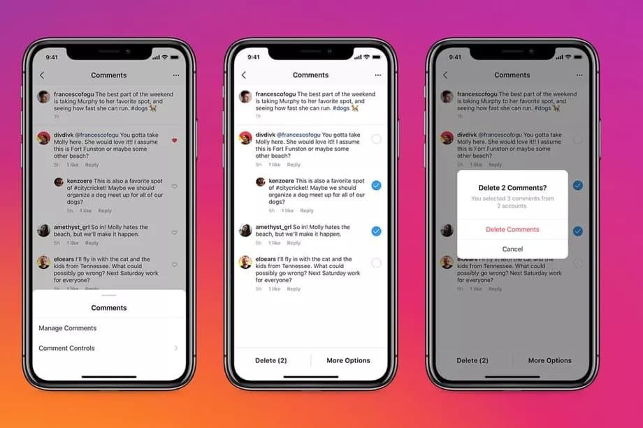 instagram toplu yorum silme
