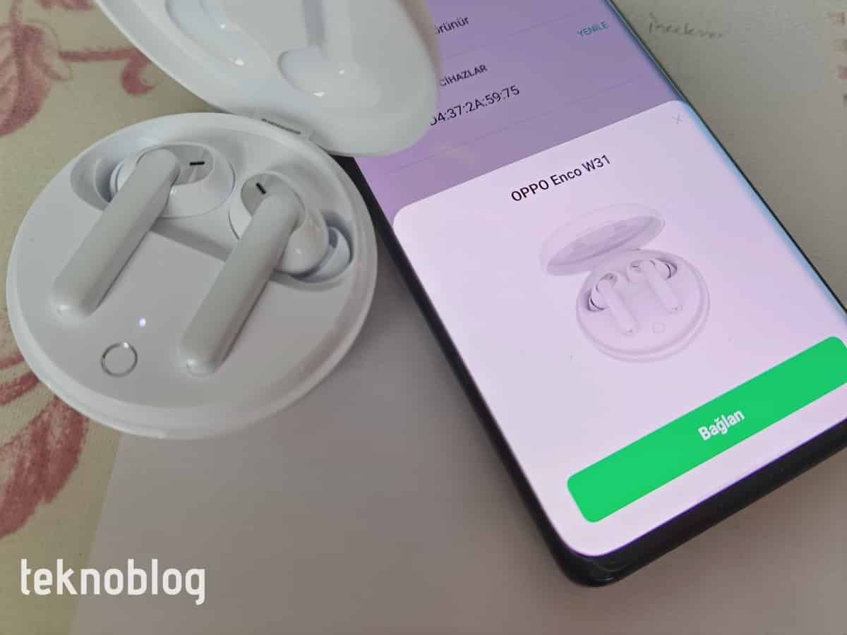 Oppo Enco W31 tam kablosuz kulaklık Türkiye'ye geliyor