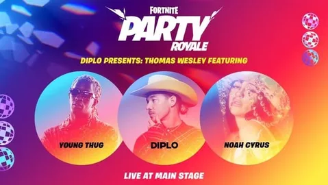 Fortnite Party Royale Diplo konserine ev sahipliği yapacak