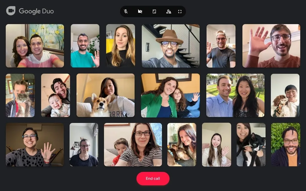 Google Duo web üzerinde 32 kişilik sohbetleri destekliyor