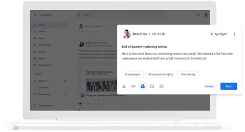 Google Plus yerine sunulan Currents G Suite kullanıcılarına açılıyor