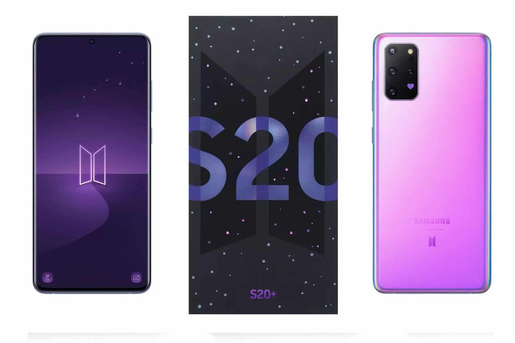 Samsung'dan BTS müzik grubu için özel Galaxy S20 Plus ve Galaxy Buds Plus