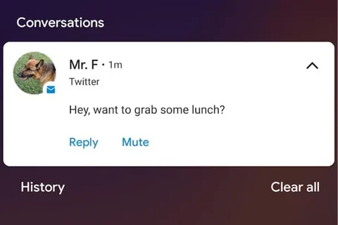 Android 11 ile Twitter mesajlarına ulaşmak kolaylaşacak