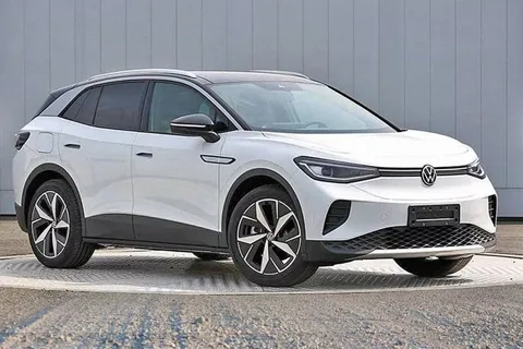 Volkswagen’in elektrikli SUV aracı ID 4 dış tasarımını gösteren fotoğraflar