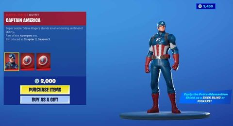 fortnite captain america