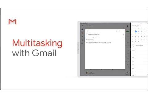 Gmail iPad uygulamasına gelişmiş çoklu görev desteği