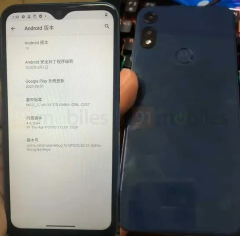 Moto E7 sızıntısı tasarımı ve özellikleri gösteriyor