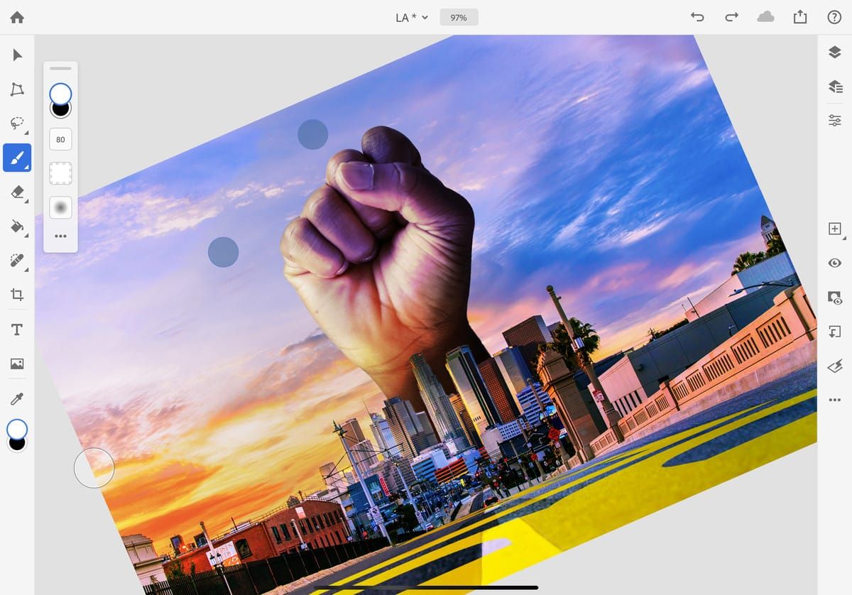 Photoshop iPad uygulamasına masaüstünden yeni özellikler