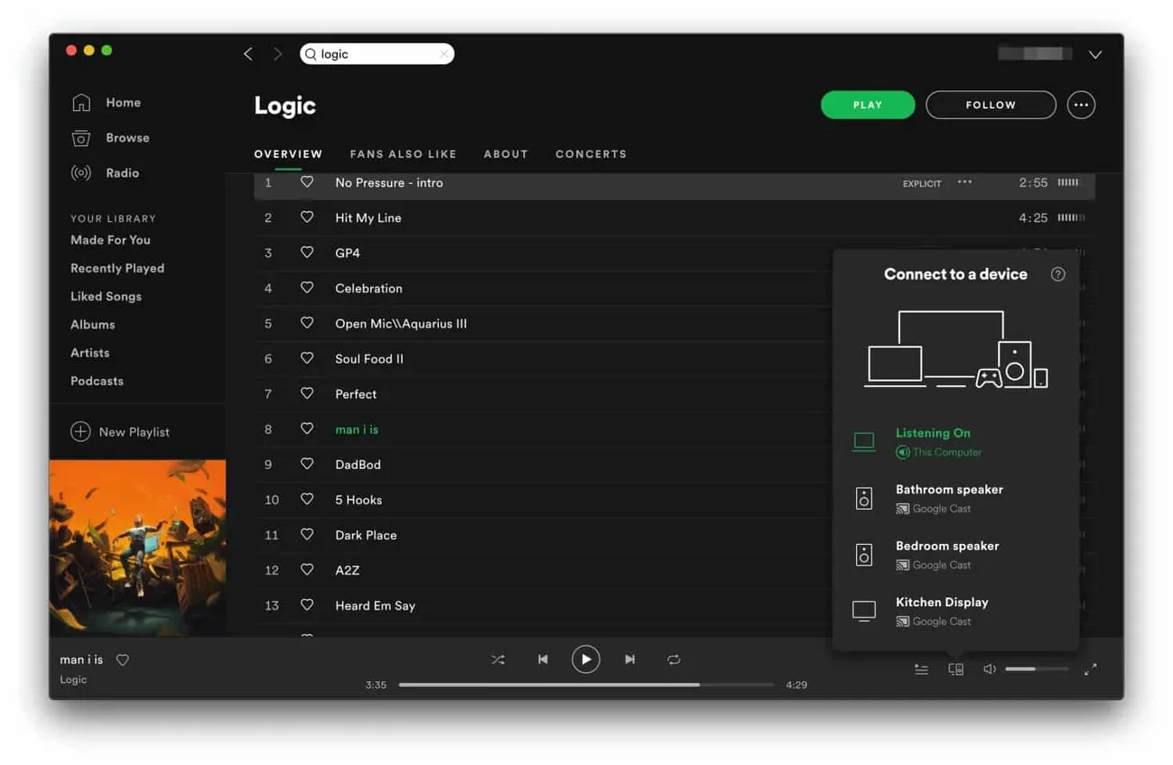 Spotify masaüstü uygulamalarında Chromecast desteğini genişletiyor