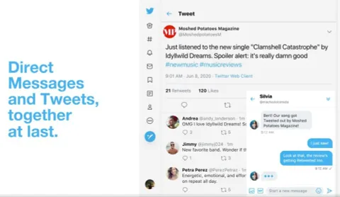 Twitter’dan mesajlaşma deneyimini öne çıkaran değişiklik