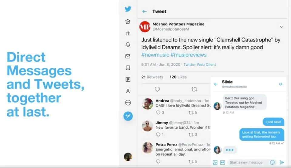 Twitter’dan mesajlaşma deneyimini öne çıkaran değişiklik