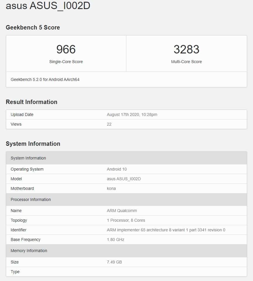 asus zenfone 7