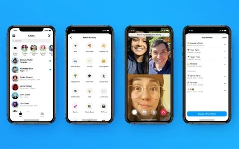Facebook Messenger Rooms için yeni arayüz ve araçlar