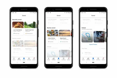 Google Maps’teki Kaydedilenler bölümünde önemli güncellemeler