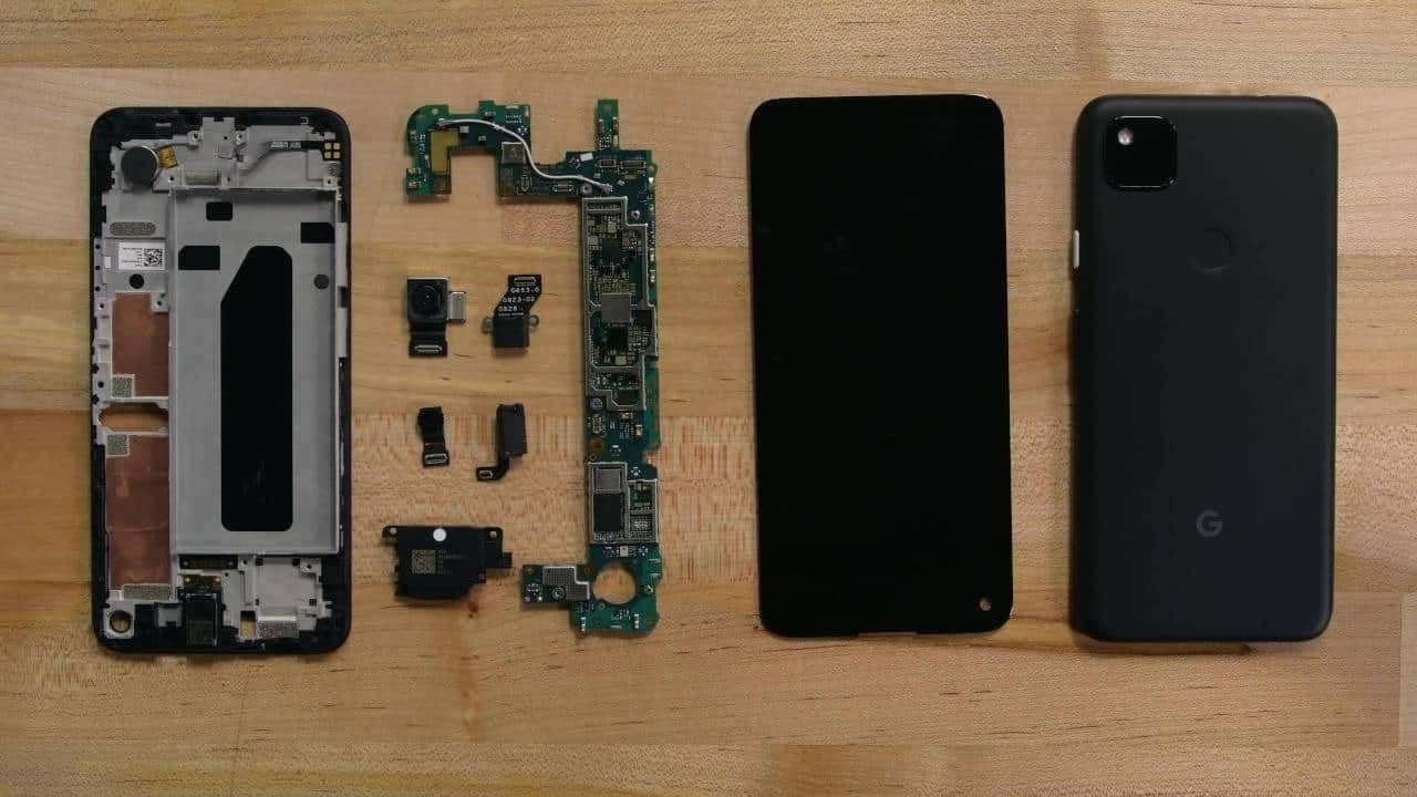 google pixel 4a ifixit