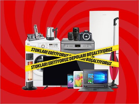 MediaMarkt yüzde 40'a varan indirimlerle stokları eritiyor, depoları boşaltıyor