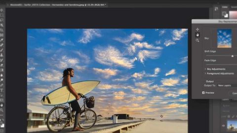 adobe photoshop gökyüzü değiştirme