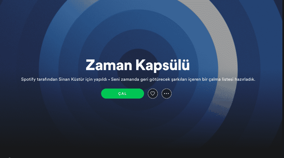 spotify zaman kapsülü