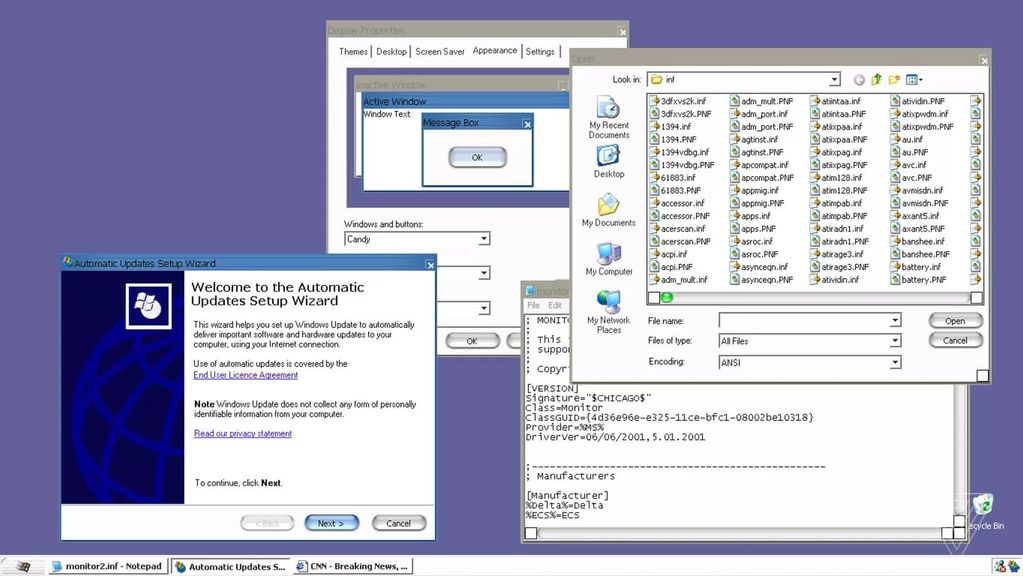 Microsoft zamanında Windows XP için özel bir Mac teması geliştirmiş