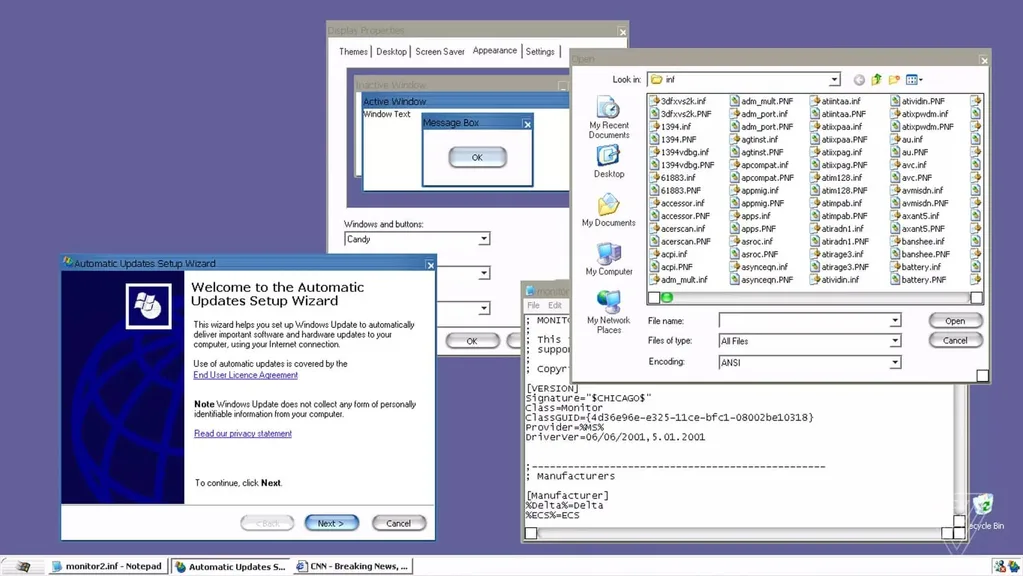 Microsoft zamanında Windows XP için özel bir Mac teması geliştirmiş