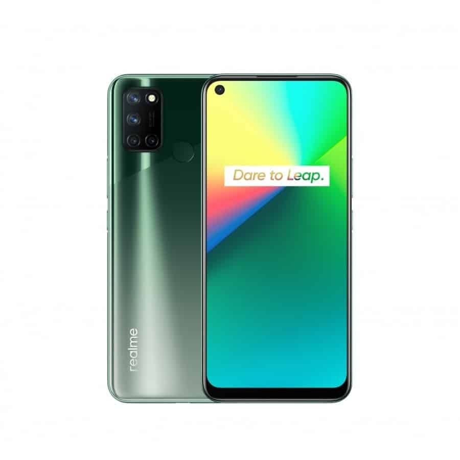 Realme 7i fotoğrafları telefonu tüm açılardan gösteriyor
