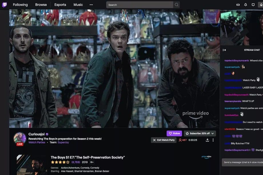 twitch watch parties