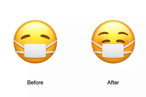 Apple iOS 14.2 ile maskeli yüz emojisini güldürecek