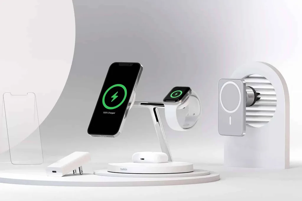 Belkin MagSafe destekli ilk aksesuarlarını tanıttı: Üçlü kablosuz şarj cihazı ve araç tutucusu
