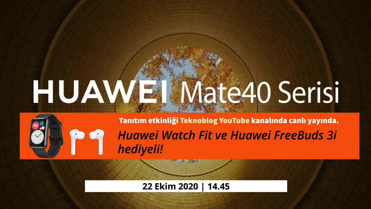 Huawei Mate 40 serisi tanıtımını Teknoblog’un hediyeli canlı yayını ile takip edin