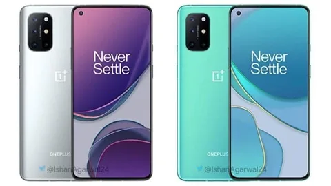 OnePlus 8T fotoğrafı farklı renk seçeneklerini gösteriyor
