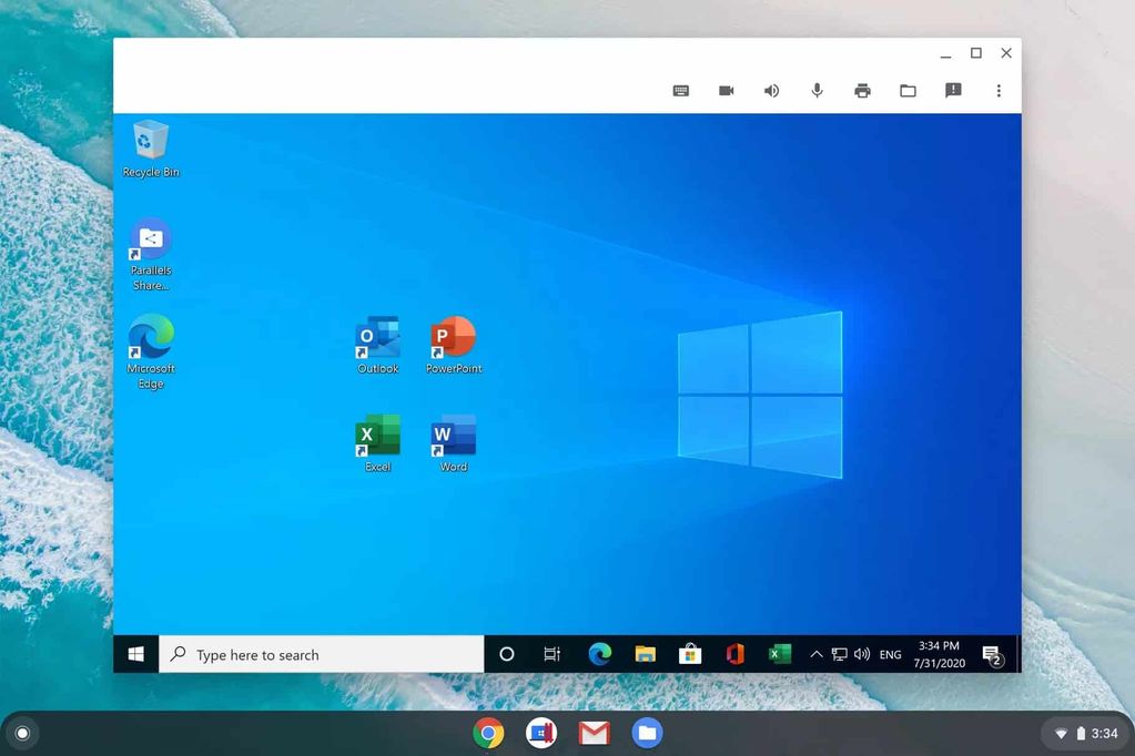 parallels desktop windows chrome