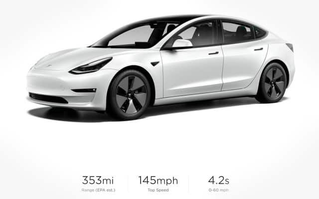 tesla model 3 2021