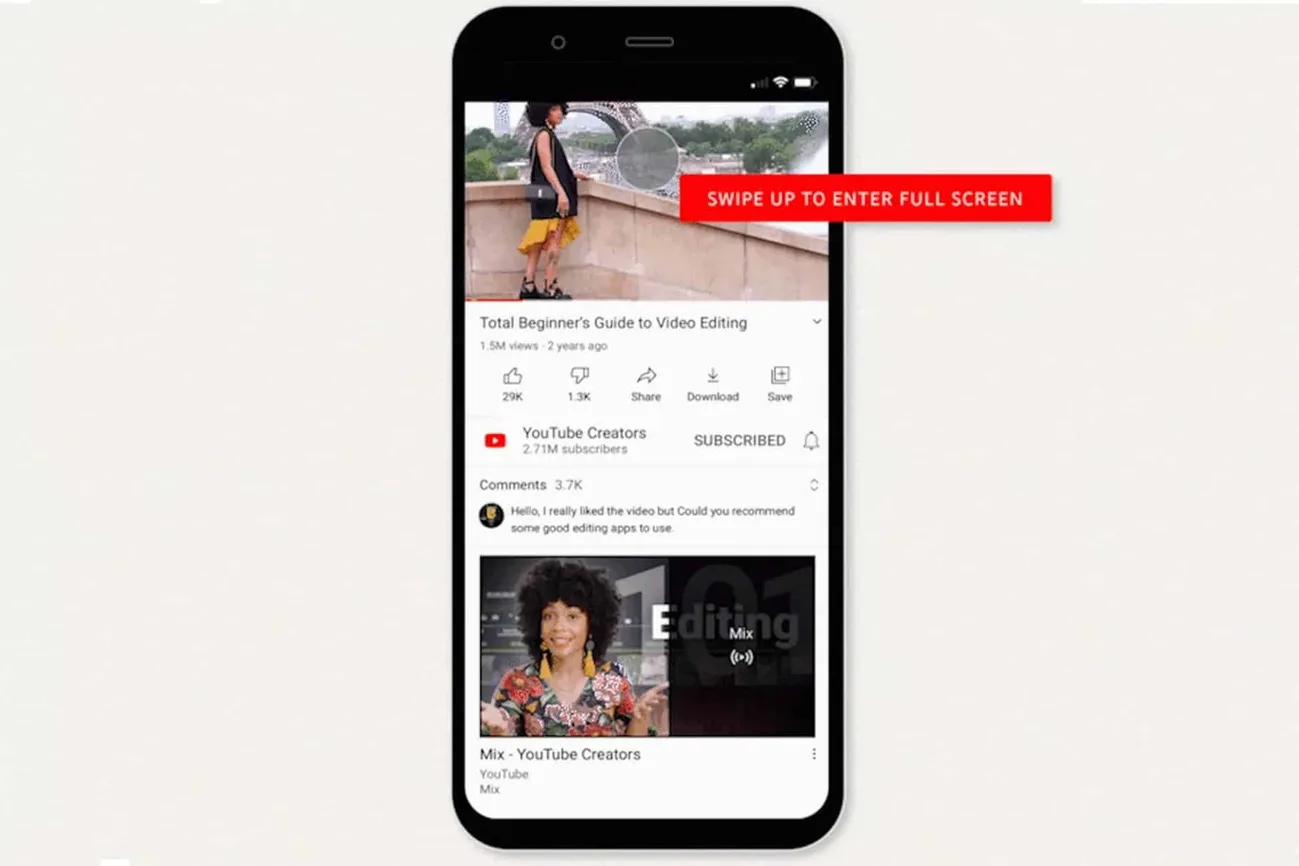 YouTube mobil uygulamalarına video izlemeyi kolaylaştıran yenilikler