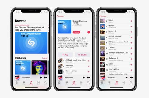 apple music shazam