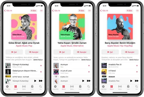 Apple Music’te sevilen isimlerin hazırladığı özel çalma listeleri var