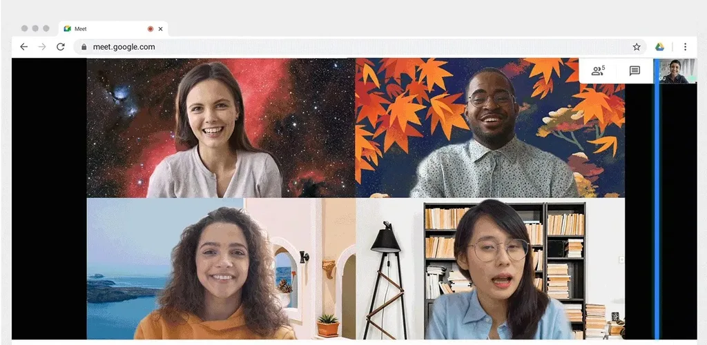 Google Meet için arka plan görüntüsü değiştirme özelliği geliyor