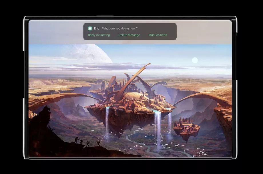 oppo x 2021 genişletilebilir ekranlı telefon