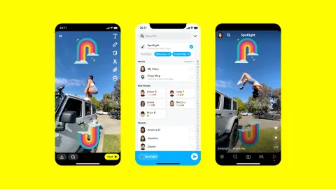 Snapchat Spotlight ile TikTok’a rakip olacak