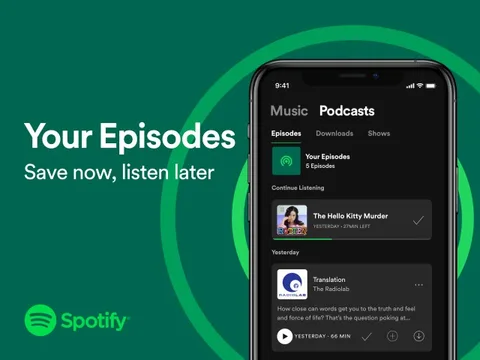 Spotify’dan podcast dinleyicilerinin işini kolaylaştıracak yeni özellik