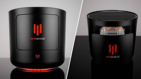 Tavuk pişirme hazneli oyun konsolu KFConsole