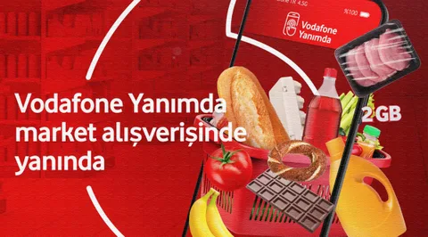 Vodafone Süpermarket Yanımda ile GB kazanarak alışveriş imkanı