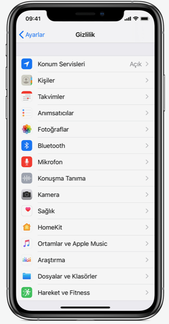 Apple ürünleri ve servislerinde büyük önem verilen Gizlilik özellikleri