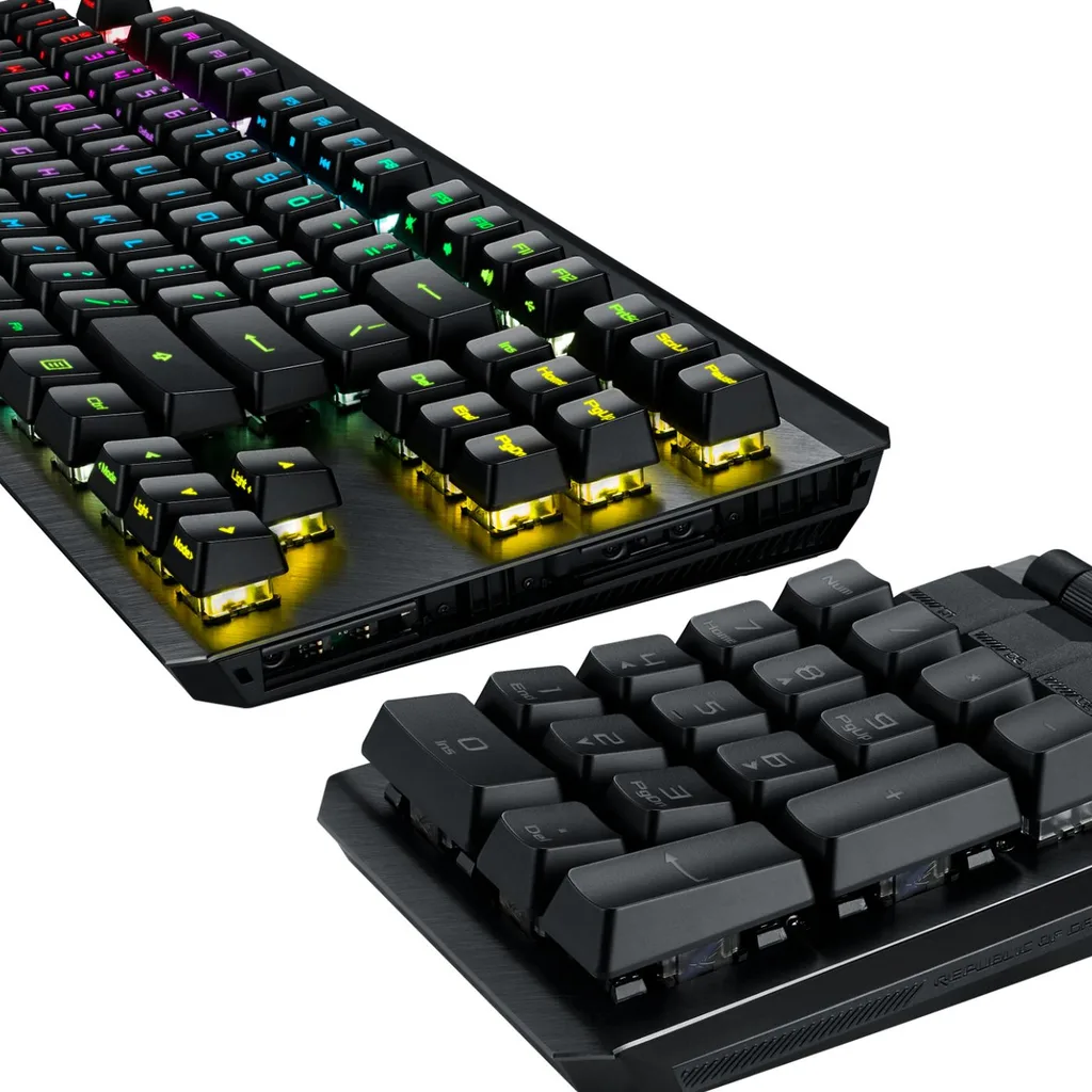 Asus ayrılabilir tuş takımı özelliğine sahip ROG Claymore II mekanik klavyeyi duyurdu