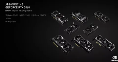 Nvidia RTX 3060 duyuruldu, işte özellikleri ve çıkış tarihi