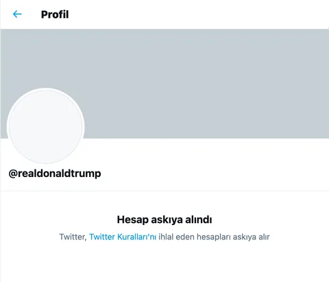 Twitter Donald Trump yasağının arkasında
