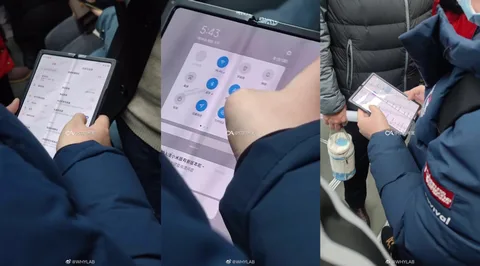 Xiaomi’nin katlanabilir ekranlı telefonu metroda görüntülendi