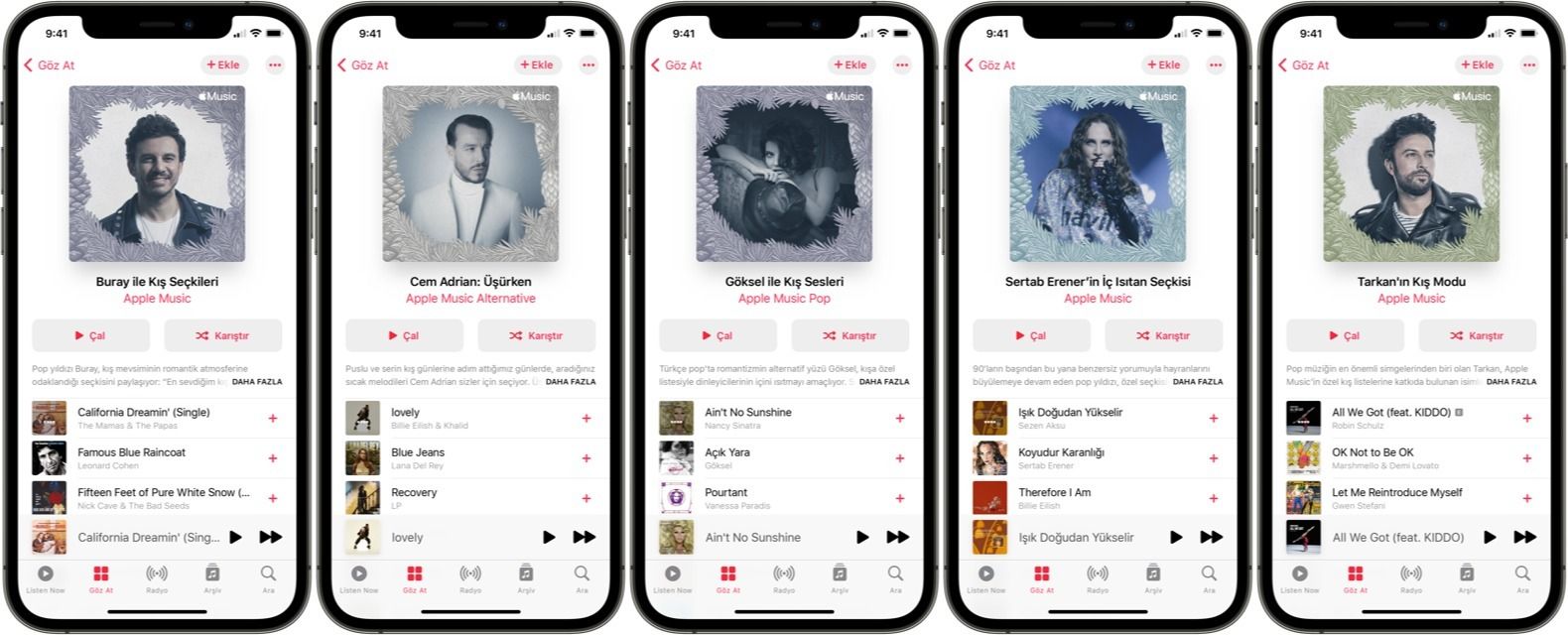 apple music kış titreşimleri