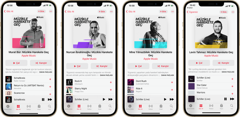 Apple Music’te spor yapanlar için özel “Müzikle Harekete Geç” çalma listeleri